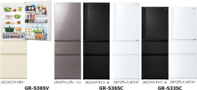 東芝ライフスタイル、3ドア冷凍冷蔵庫「VEGETA(ベジータ)」GR-S36SVなど全3機種を2021年2月上旬から発売