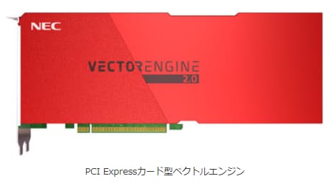 NEC、ベクトル型スーパーコンピュータのPCI Expressカード型ベクトルエンジン単体を販売開始