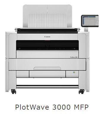 キヤノンMJなど、広幅デジタルモノクロ複合機 PlotWave 3000/3500/7500 を発売