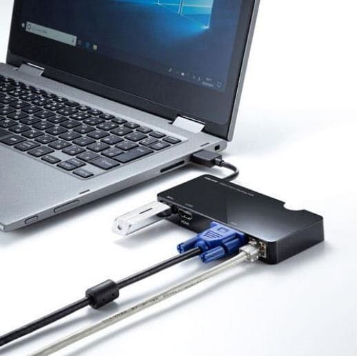 サンワサプライ、映像出力が可能なUSB3.2Gen1搭載のドッキングステーション・USBハブを発売