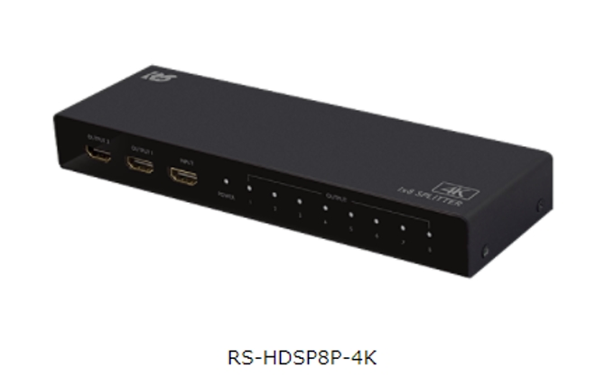 ラトックシステム、4K60Hzの映像に対応したHDMI分配器「RS-HDSP8P-4K」