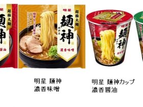 明星食品、袋めん「明星 麺神」2種とタテ型BIGサイズカップめん「明星 麺神カップ」2種をリニューアル