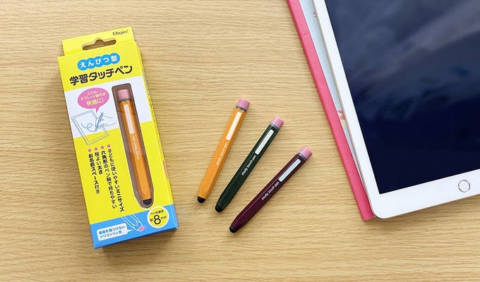 ナカバヤシ、子供が使いやすいエンピツ型の「学習タッチペン」