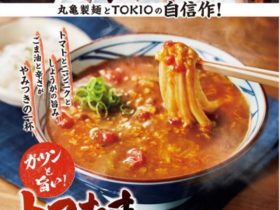 丸亀製麺、TOKIO・松岡昌宏さんと共同開発した「トマたまカレーうどん」など