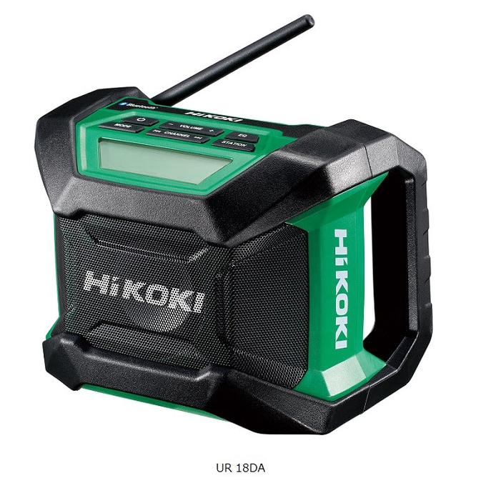 工機HD、電動工具ブランド「HiKOKI」からコードレスラジオ「UR 18DA」