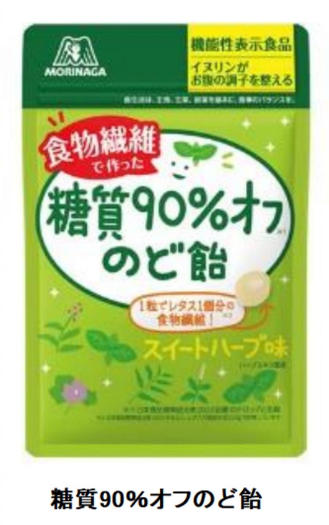 森永製菓、「糖質90%オフのど飴」