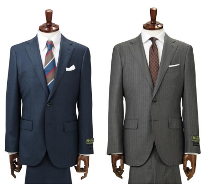 青山商事、イタリアのブランド「ロロピアーナ」が生産する高品質ウール生地を使用したスーツ
