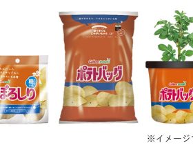 カルビーポテトとプロトリーフ、栽培用種芋「ぽろしり」と袋で育てるじゃがいもの土「ポテトバッグ」