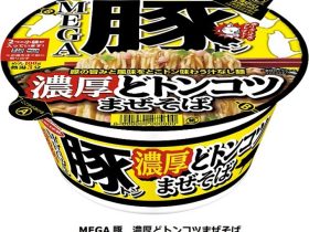 エースコック、「MEGA豚 濃厚どトンコツまぜそば」