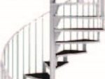 LIXIL、アルミの特色を生かしたシンプルなデザインの「KBらせん階段」