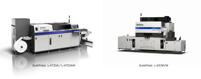 エプソン販売、高画質、高生産性を実現するデジタルラベル印刷機SurePressシリーズ、2機種3モデルを新発売
