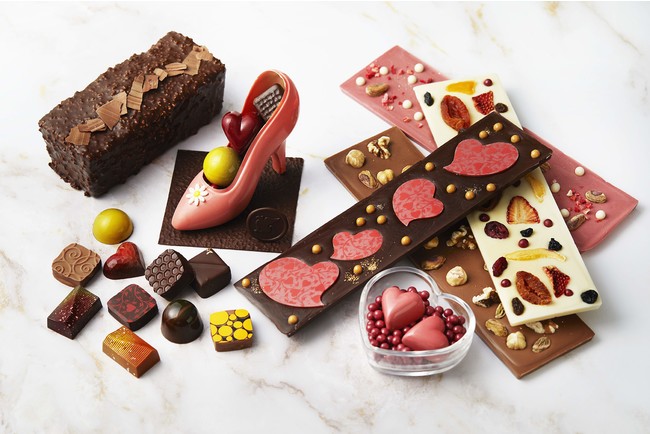 JWマリオット・ホテル奈良、奈良県産抹茶や苺を使用したチョコレートなど、多彩な15種類！「バレンタイン コレクション」を2月1日より販売開始