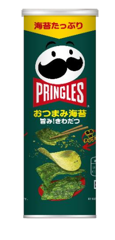 日本ケロッグ、「プリングルズ」から定番フレーバー「プリングルズ おつまみ海苔」のロング缶を発売