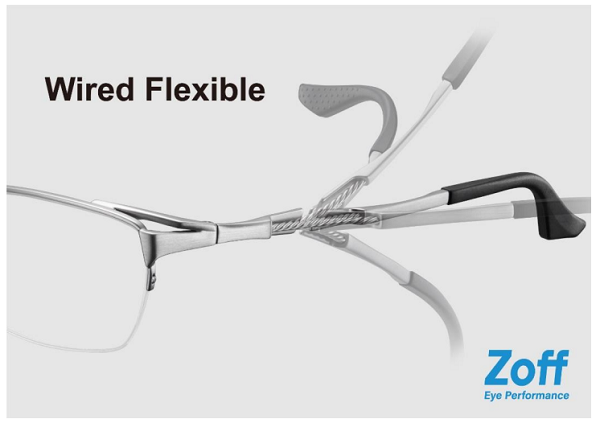 インターメスティック、Zoffがワイヤー構造のビジネスフレーム「Wired Flexible」を発売