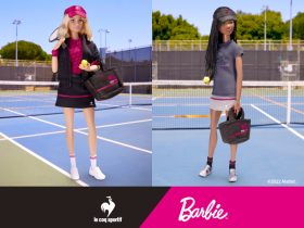 デサントジャパン、「le coq sportif」と「バービー」のコラボ第1弾としてテニスウェアやバッグなどを発売