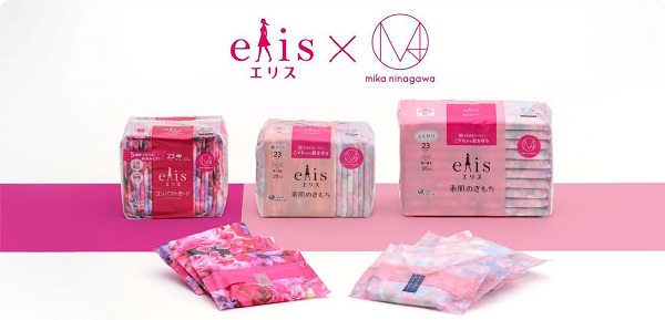 大王製紙、「エリス 素肌のきもち M / mika ninagawa コラボ企画品」などを数量限定発売