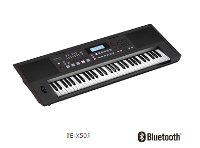 ローランド、多彩な音色と自動伴奏機能を搭載したキーボード「E-X50」を発売