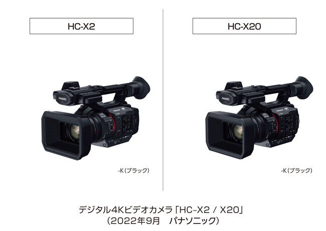 パナソニック、デジタル4Kビデオカメラ HC-X2／X20 を発売