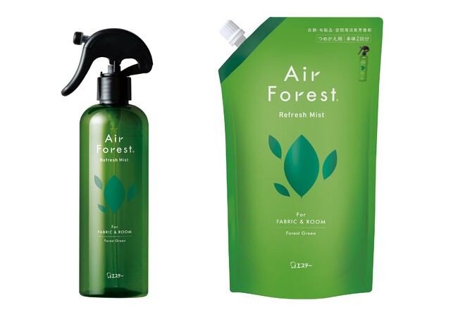 エステー、「Air Forest Refresh Mist (エアフォレスト リフレッシュミスト)」を発売