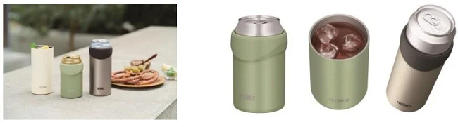 サーモス、「サーモス 保冷缶ホルダー（JDU-350/500）」を発売