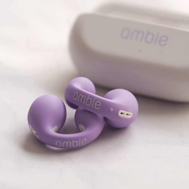 ambie、耳をふさがないイヤホン ambie sound earcuffs 完全ワイヤレスモデルAM-TW01の別注カラー第3弾として新色「Lavender」を発売決定