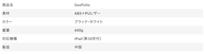 Gloture、コスパに優れたiPad用マジックキーボード「GeeFolio」をガジェットストア「MODERN g」で販売開始