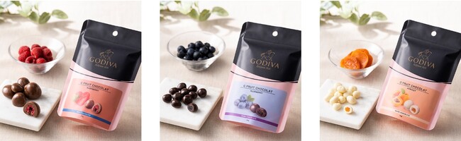 ゴディバ、ひと口タイプのチョコレート「G フルーツショコラ」「G クリスピーショコラ」を販売