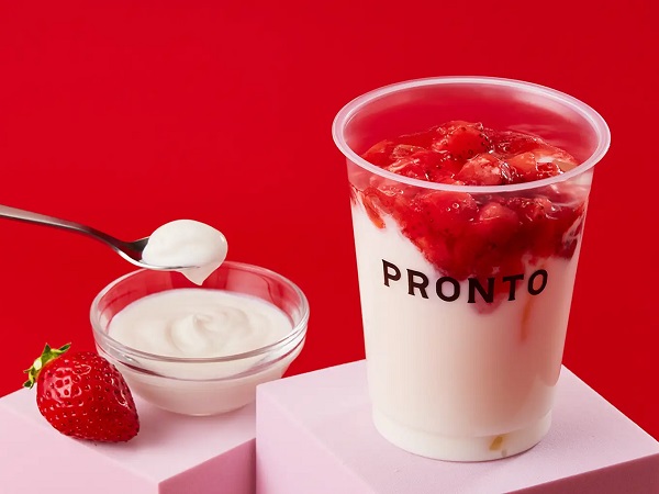 プロントコーポレーション、「PRONTO」のカフェタイムにて苺の新作ドリンクやケーキを発売