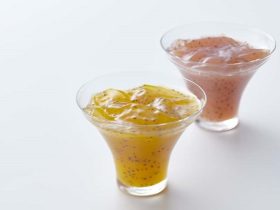クラブハリエ、グァバやマンゴーなど南国の果実を使ったチアシードを美味しく食べるゼリー「リュリュ」を夏季限定で販売