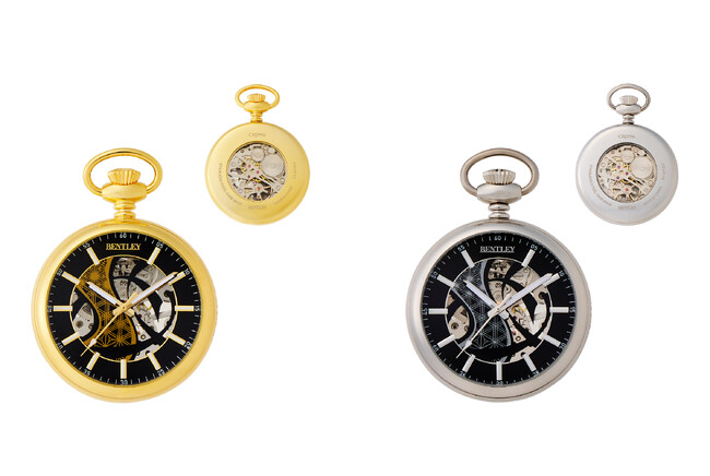 クレファー、和柄シリーズの自動巻き式腕時計と手巻き式懐中時計を発売
