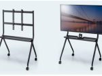サンワサプライ、テレビ会議システム内蔵ディスプレイ・電子黒板の設置に最適な高耐荷重ディスプレイスタンドを発売