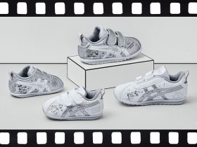 アシックスジャパン、「蒸気船ウィリー」の「ミッキーマウス」と「ミニーマウス」をデザインした子ども靴を発売