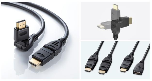 サンワサプライ、回転する3Dコネクタを採用したイーサネット対応ハイスピードHDMIケーブルを発売