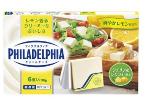森永乳業、「フィラデルフィアクリームチーズ6P　爽やかレモン仕立て」を発売