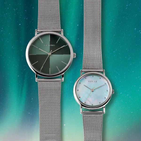 リズム、アイ・ネクストジーイーがBERINGから北極のオーロラをイメージした腕時計2型を発売