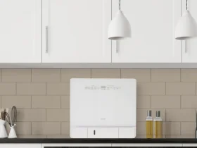 エディオン、e angle 洗剤自動投入機能付き食洗機「ANG-DW-A13」の販売を開始