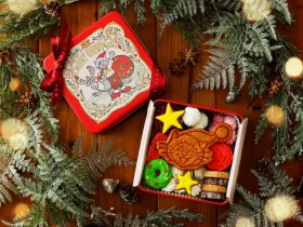 三陽物産、マスコットキャラクター「クレメ」をデザインモチーフにしたクリスマス限定のクッキー缶を販売