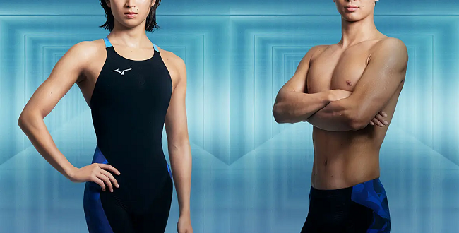 ミズノ、世界水泳連盟承認のトップ選手向け競泳用水着「GX・SONIC 6」の2024年新デザインを発売