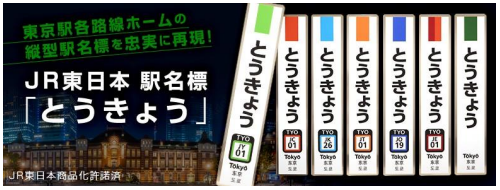 JR東日本商事、駅名標と鉄道標識のレプリカグッズを発売