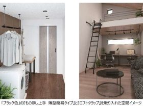 大建工業、住空間コンセプト「Black＋」対応製品として室内物干しと室内用はしごを発売