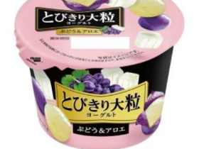 北海道乳業、「とびきり大粒ヨーグルト ぶどう&アロエ」を発売