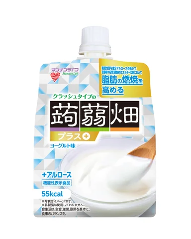 マンナンライフ、「クラッシュタイプの蒟蒻畑プラスヨーグルト味」を発売