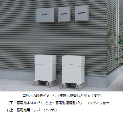 シャープ、大容量15.4kWhにも対応可能な住宅用クラウド蓄電池システムを発売