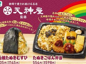 ファミリーマート、静岡県「天神屋」監修の「元祖たぬきむすび」「たぬきごはん弁当」を中部・東海地方限定で発売