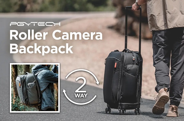 セキド、PGYTECHから2wayで使えるカメラ用トロリーバッグ「Roller Camera Backpack」を発売