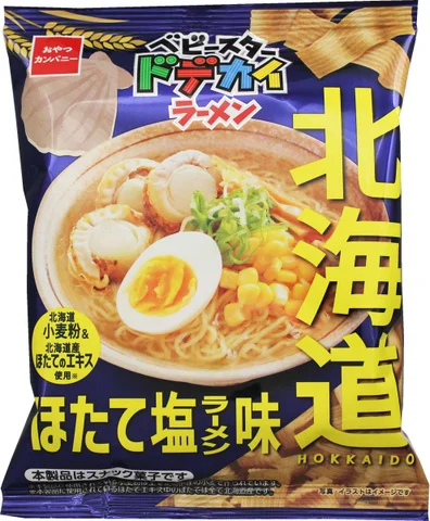 おやつカンパニー、「ベビースタードデカイラーメン（北海道ほたて塩ラーメン味）」などを期間限定発売