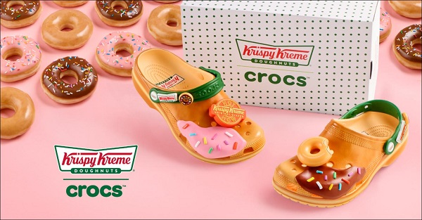 クロックス、「クリスピー・クリーム・ドーナツ」とのコラボレーションコレクションを発売開始