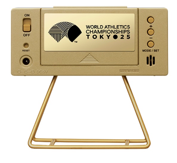 セイコーウオッチ、東京2025世界陸上競技選手権大会の開催を記念した特別仕様のミニスポーツタイマークロックを数量限定発売