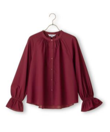 青山商事、秋色シアー素材のブラウスを発売