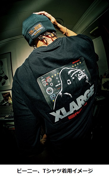 ローランドとXLARGE、コラボによるリズムマシン「TR-808」モチーフのアパレル・コレクションを数量限定発売